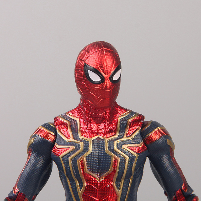 Figurka akcji Spider-Man z Avengers 3: nieskończoność wojna, 17 cm, ruchome głowa i stopy, wykonana z PVC, idealna na prezent dla dziecka - Wianko - 3