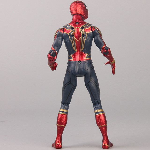 Figurka akcji Spider-Man z Avengers 3: nieskończoność wojna, 17 cm, ruchome głowa i stopy, wykonana z PVC, idealna na prezent dla dziecka - Wianko - 6