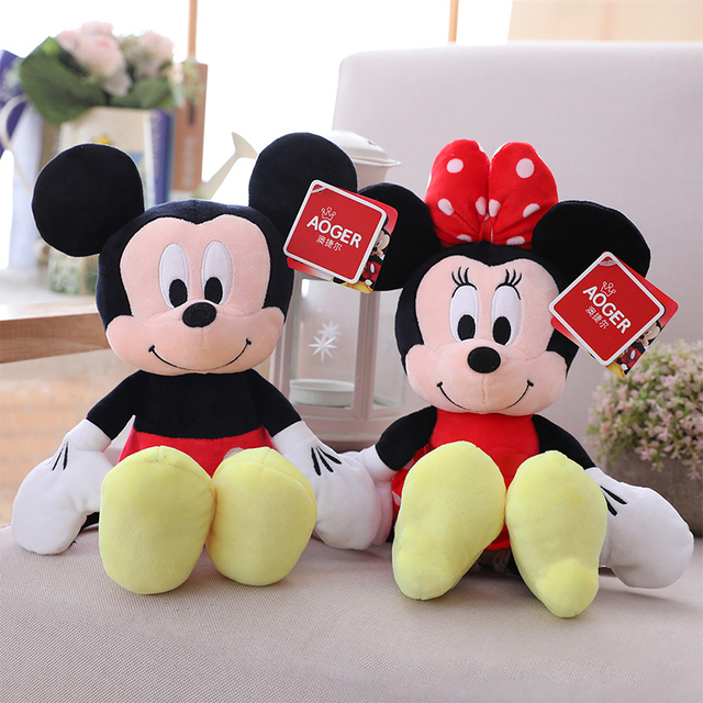 22CM Prawdziwe pluszowe lalki Disneya: Mickey, Kaczor Donald, Daisy, Minnie - idealne dla przedszkolaków - Wianko - 2