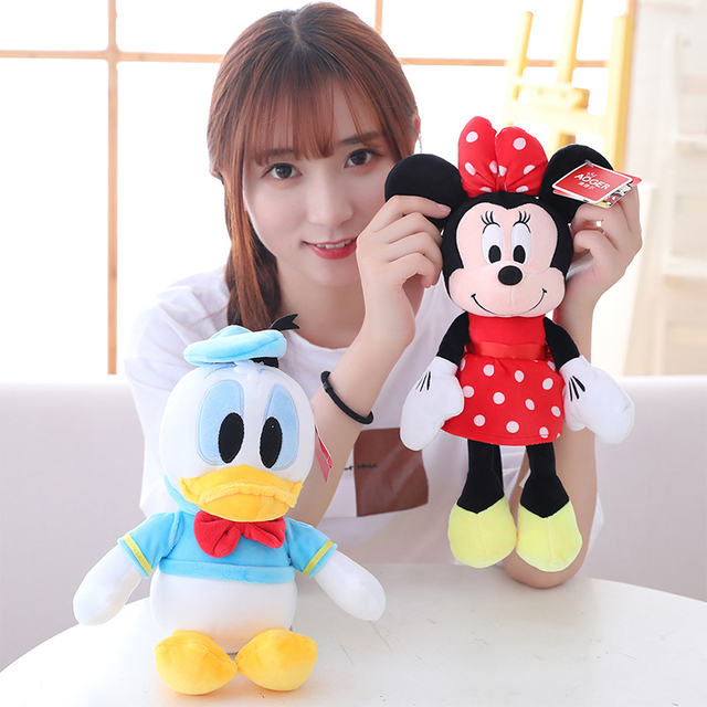 22CM Prawdziwe pluszowe lalki Disneya: Mickey, Kaczor Donald, Daisy, Minnie - idealne dla przedszkolaków - Wianko - 4