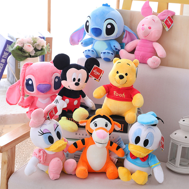 22CM Prawdziwe pluszowe lalki Disneya: Mickey, Kaczor Donald, Daisy, Minnie - idealne dla przedszkolaków - Wianko - 1