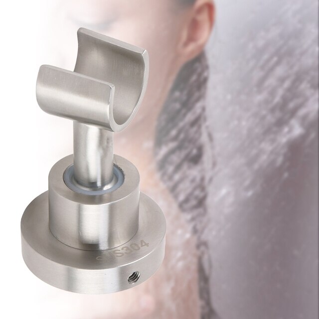 Uchwyt ścienny do prysznica ze stali nierdzewnej, 360 stopni regulowany, matowy nikiel - Wianko - 5