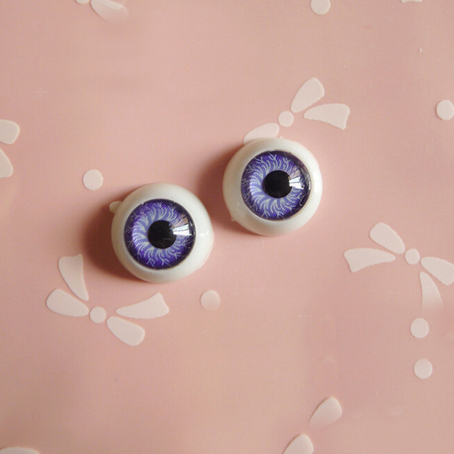 Pary 12mm akrylowych półokrągłych oczu dla lalek - zestaw 5 kolorów - Wianko - 10