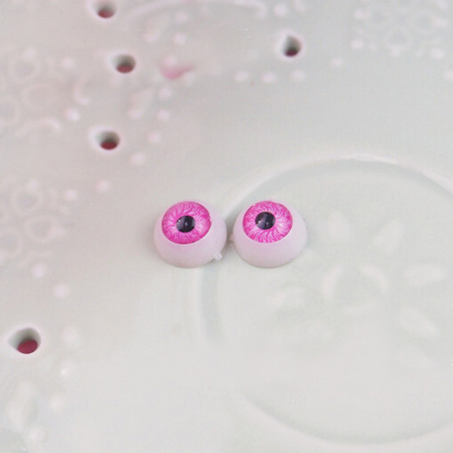 Pary 12mm akrylowych półokrągłych oczu dla lalek - zestaw 5 kolorów - Wianko - 9