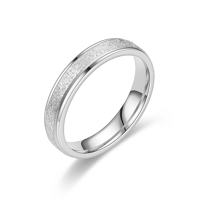 Duży, zakrzywiony pierścień z różowego złota ze stali nierdzewnej o matowym wykończeniu, 6mm szerokości, prosty typ geometryczny, dla kobiet - Wianko - 8