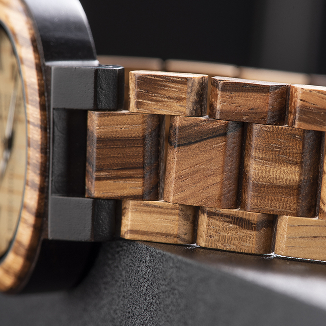 Zegarek męski BOBO ptak drewniany z wyświetlaczem daty i ruchem kwarcowym - Wianko - 10