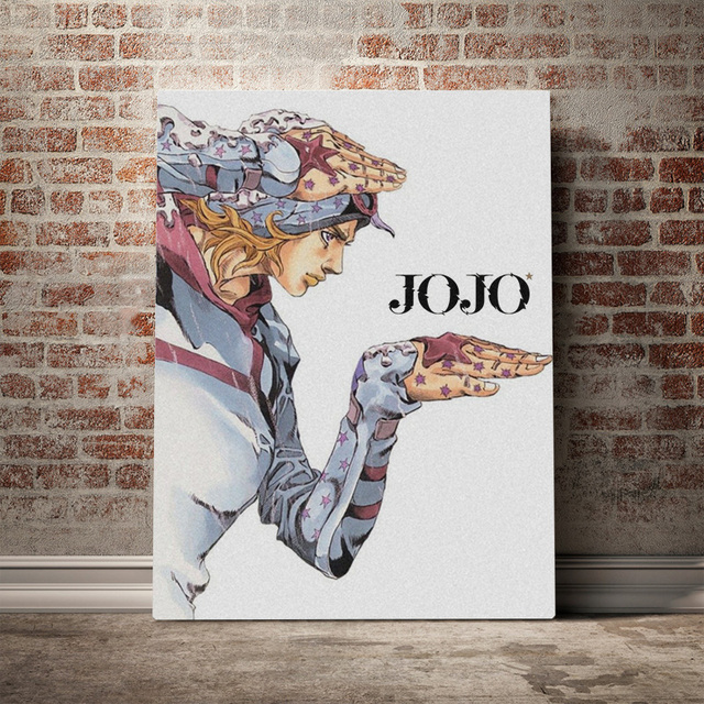 Obrazy Johnny Joestar Wall Art Jojo S Bizarre - Wydruki na płótnie, Anime Role, nowoczesne dekoracje do sypialni i domu - Wianko - 4