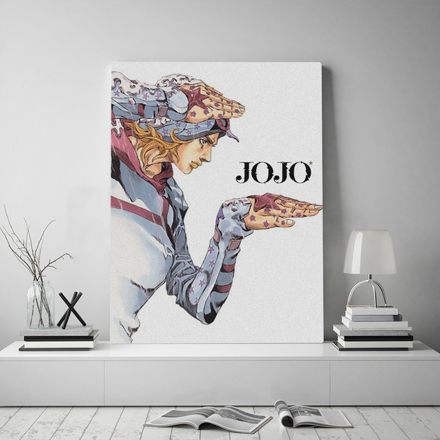Obrazy Johnny Joestar Wall Art Jojo S Bizarre - Wydruki na płótnie, Anime Role, nowoczesne dekoracje do sypialni i domu - Wianko - 3