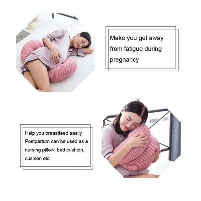 Poduszka boczna do ciąży - wielofunkcyjna pomoc dla brzuchu w kształcie litery U - Wianko - 4