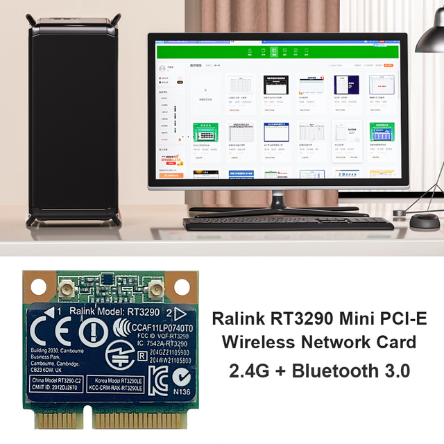 Bezprzewodowy Adapter Wifi Mini PCI-e 2.4GHz 5GHz z Bluetoothem 4.2 i 3.0 dla Windows 10 7 | Pulpit dwuzakresowy - Wianko - 13