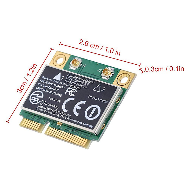 Bezprzewodowy Adapter Wifi Mini PCI-e 2.4GHz 5GHz z Bluetoothem 4.2 i 3.0 dla Windows 10 7 | Pulpit dwuzakresowy - Wianko - 4