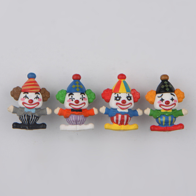 Magnesy na lodówkę Cartoon Clown Kawaii - kreatywne lalki miniaturowe ozdoby - Wianko - 6