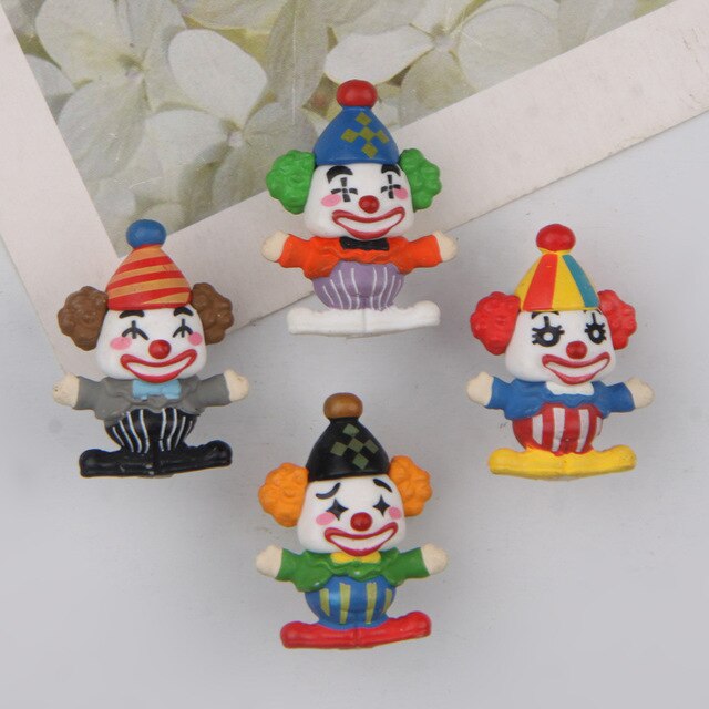 Magnesy na lodówkę Cartoon Clown Kawaii - kreatywne lalki miniaturowe ozdoby - Wianko - 1