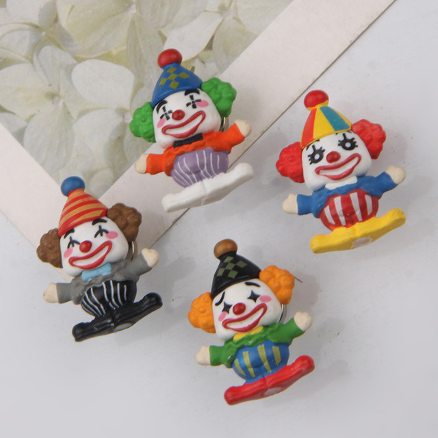 Magnesy na lodówkę Cartoon Clown Kawaii - kreatywne lalki miniaturowe ozdoby - Wianko - 10