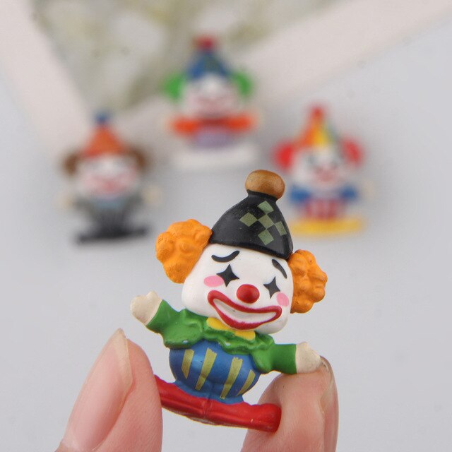 Magnesy na lodówkę Cartoon Clown Kawaii - kreatywne lalki miniaturowe ozdoby - Wianko - 11
