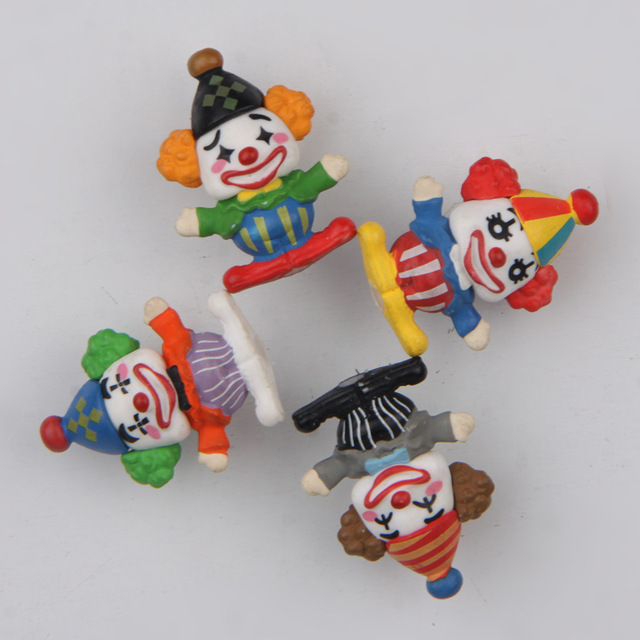Magnesy na lodówkę Cartoon Clown Kawaii - kreatywne lalki miniaturowe ozdoby - Wianko - 15