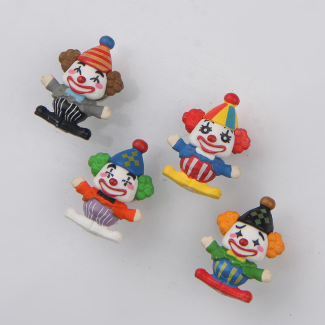 Magnesy na lodówkę Cartoon Clown Kawaii - kreatywne lalki miniaturowe ozdoby - Wianko - 8