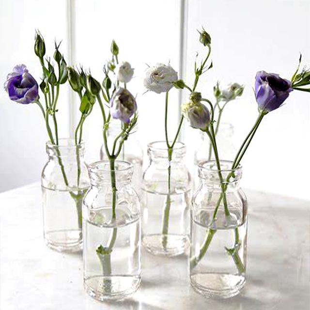 Mini szklane butelki dekoracyjne z korkami - przechowywanie, prezenty dla gości weselnych - Wianko - 7