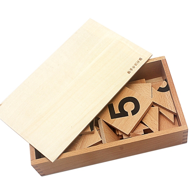 Drewniane puzzle Montessori 1-10 z cyframi analogowymi dla dzieci powyżej 3 lat - Wianko - 7
