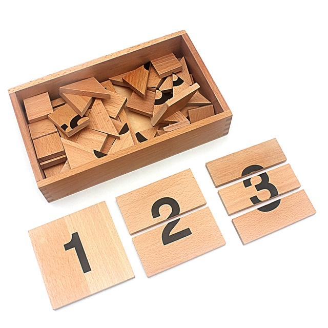 Drewniane puzzle Montessori 1-10 z cyframi analogowymi dla dzieci powyżej 3 lat - Wianko - 8