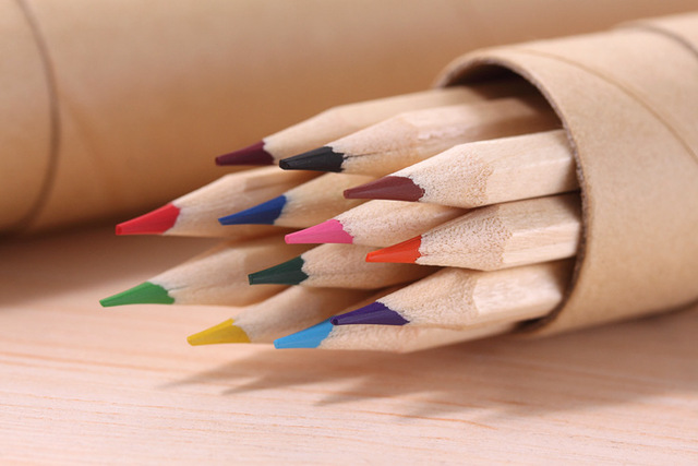Kredki Art - 12 kolorów, drewniany ołówek dla dzieci, nietoksyczne, zestaw do malowania i rysowania - Wianko - 3