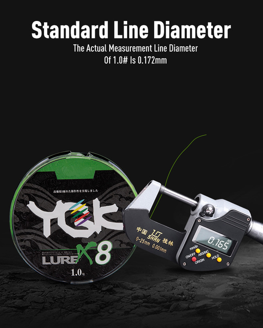 Żyłka wędkarska LEYDUN 2021 nowa Japońska YGK oryginalna jedwabna X8 z uaktualnionym 8-nitkowym oplotem o wysokiej wytrzymałości 100m Multifilament PE - Wianko - 3