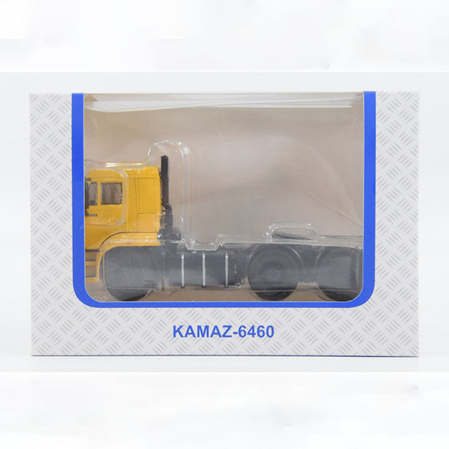 Kolekcjonerski model samochodu: KAMAZ-6460 ciągnik siodłowy z przyczepą, aluminiowa skala 1/43 - Wianko - 7
