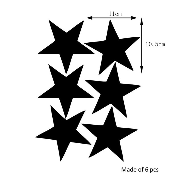 Naklejki ścienne Nordic z motywem gwiazdek do dekoracji dziecięcych pokoi i przedszkoli - Wianko - 4