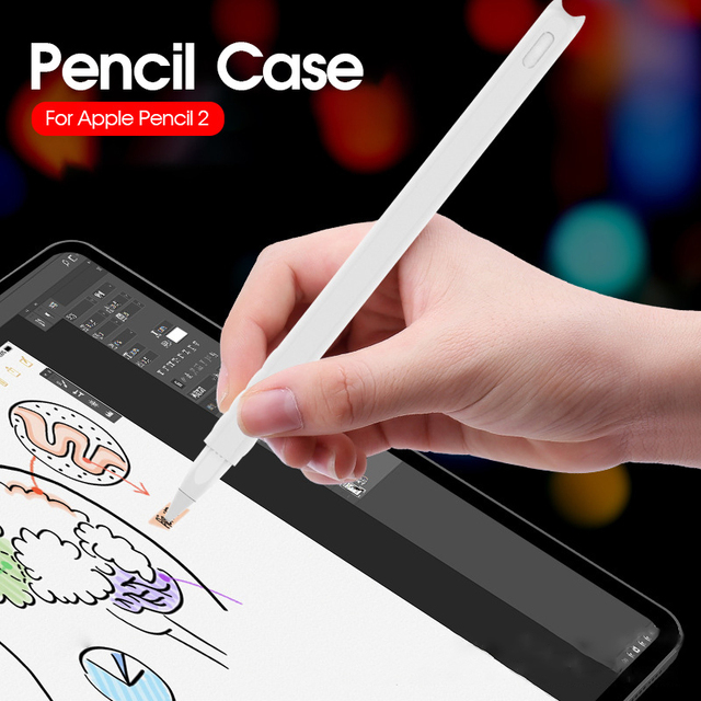 Etui silikonowe ochronne na Apple Pencil 2 do iPada Stylus antypoślizgowe TPU - Wianko - 5