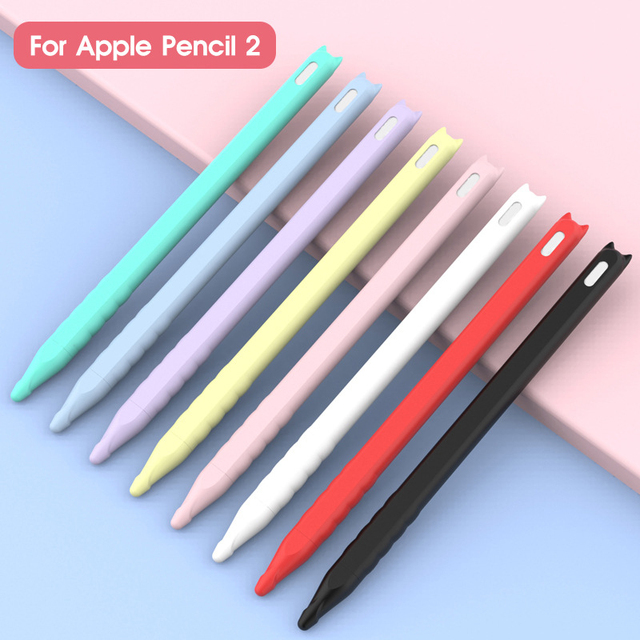 Etui silikonowe ochronne na Apple Pencil 2 do iPada Stylus antypoślizgowe TPU - Wianko - 3