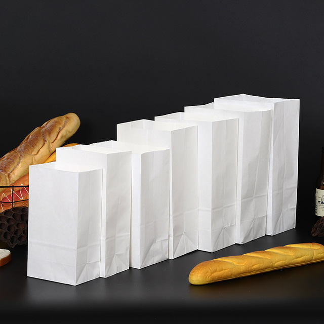 Torby papierowe brązowe - 10/20 szt. do pakowania jedzenia i przysmaków - Wianko - 4