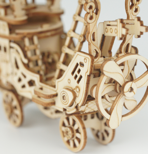 3D robotime diy sterowiec - drewniana łamigłówka dla nastolatków - Wianko - 6