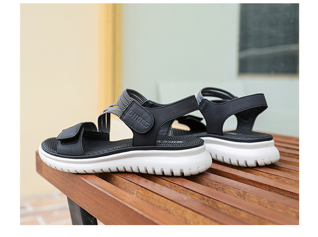Damskie sandały platformowe na płaskim obcasie, wygodne, casualowe - projektant, plażowe, wystający palec - Wianko - 33