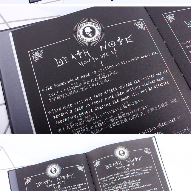 Zeszyt z anime Death Note Misa Amane L Lawliet Yagami Light L zabawka prezentowa - Zeszyt Książka z anime Cosplay Notebook - Wianko - 6