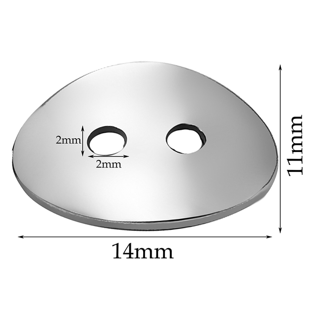 30szt. Stal nierdzewna owalne zapięcie złącza do bransoletki/naszyjnika z amuletem DIY - Wianko - 3