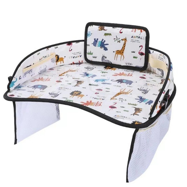 Fotelik samochodowy dla dzieci wielofunkcyjny Babitaca ze stołem do jadalni i płytą do malowania z uchwytem przechowywania - Wianko - 5
