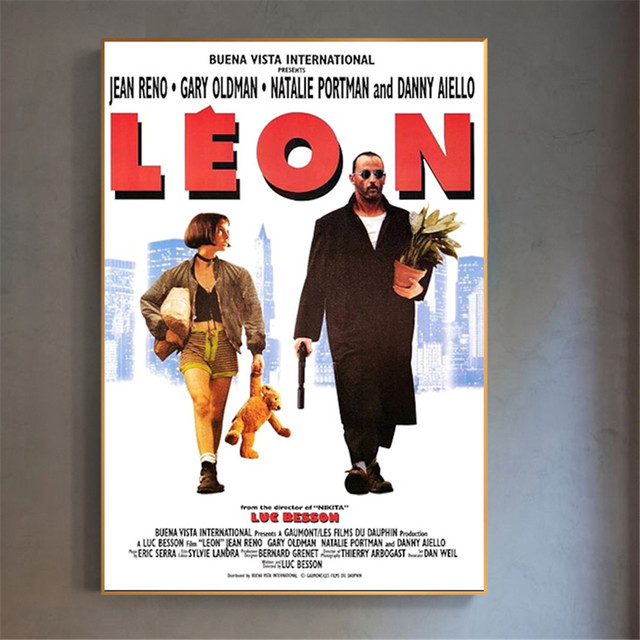 Plakat filmowy Leon - profesjonalne drukowanie artystyczne na płótnie, idealne dekoracje ścienne do sypialni nastolatka i baru - Wianko - 11