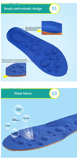 Wkładki do butów dla dzieci z pianką Memory i masażem stóp - Wianko - 2