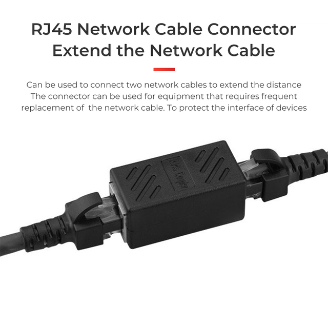 Przedłużacz sieci Ethernet RJ45 żeński na żeńskie złącze, 2 szt., Gigabit, extender adapter - Wianko - 2
