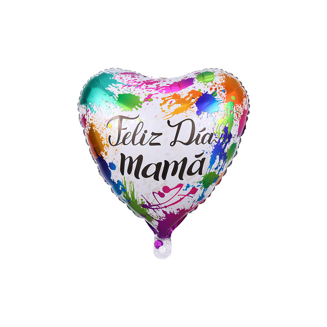 Balony foliowe 18 cali w kształcie serca - 5 sztuk, hiszpański dzień matki, Feliz Dia Mama - prezent dla kochanej Mamy - Wianko - 6