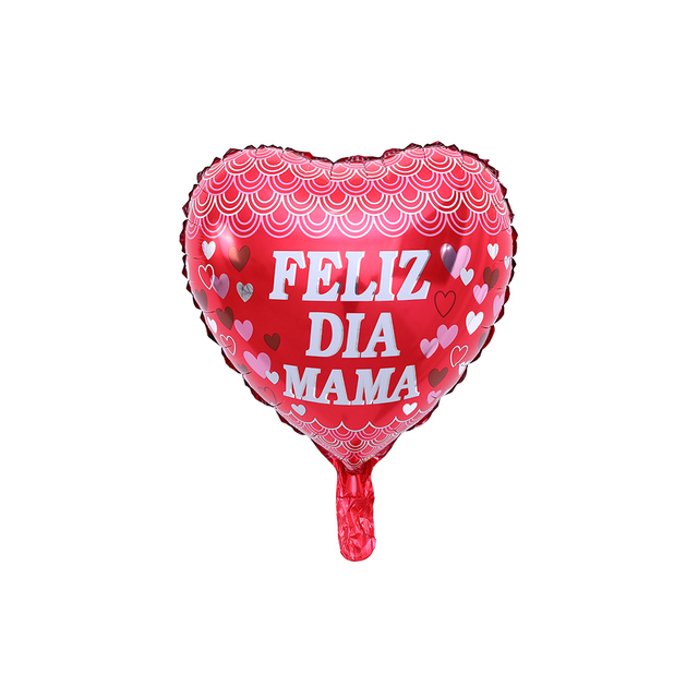 Balony foliowe 18 cali w kształcie serca - 5 sztuk, hiszpański dzień matki, Feliz Dia Mama - prezent dla kochanej Mamy - Wianko - 2
