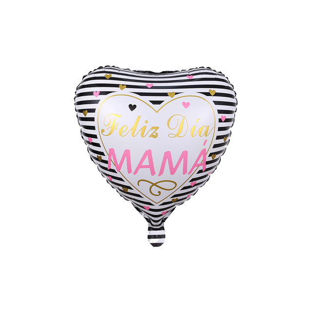 Balony foliowe 18 cali w kształcie serca - 5 sztuk, hiszpański dzień matki, Feliz Dia Mama - prezent dla kochanej Mamy - Wianko - 5