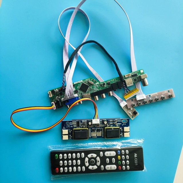 Płyta kontrolera do LTM190M2/LTM190M2-L31, 1440X900, 19, interfejs USB, sygnał cyfrowy, 4 lampy, zestaw LCD 30 pin, karta TV - Wianko - 1