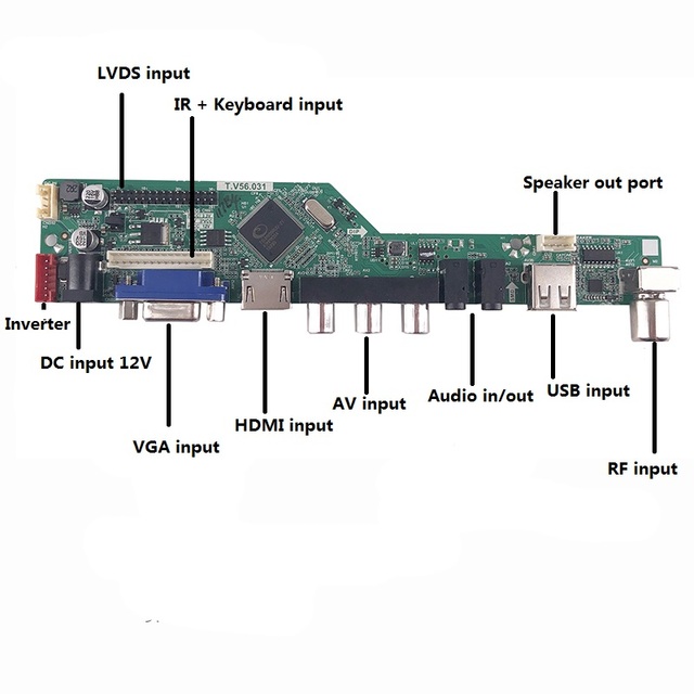 Płyta kontrolera do LTM190M2/LTM190M2-L31, 1440X900, 19, interfejs USB, sygnał cyfrowy, 4 lampy, zestaw LCD 30 pin, karta TV - Wianko - 3