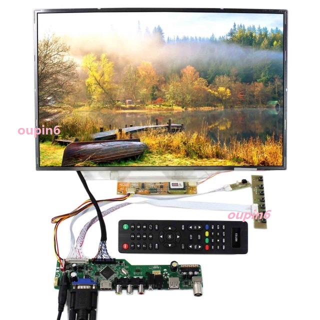 Płyta kontrolera do LTM190M2/LTM190M2-L31, 1440X900, 19, interfejs USB, sygnał cyfrowy, 4 lampy, zestaw LCD 30 pin, karta TV - Wianko - 4
