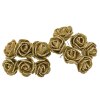 72 sztuki złoto srebro Glitter Foam Rose - sztuczne kwiaty do ślubnych dekoracji bukietów i wianków - pudełko dekoracyjne - Wianko - 7