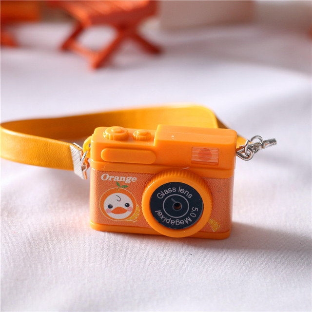 Akcesoria dla lalek - Mini kamera plastikowa z aplikacją, dekoracja do domku dla lalek DIY 1/6, w różnych kolorach szwów - Wianko - 10