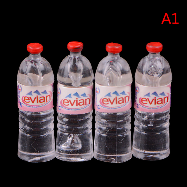 Domek dla lalek 1:6 i 1:12 z 4 sztukami Evian butelkowana woda mineralna, miniaturka lalka oraz akcesoria do kuchni i salonu - Wianko - 21
