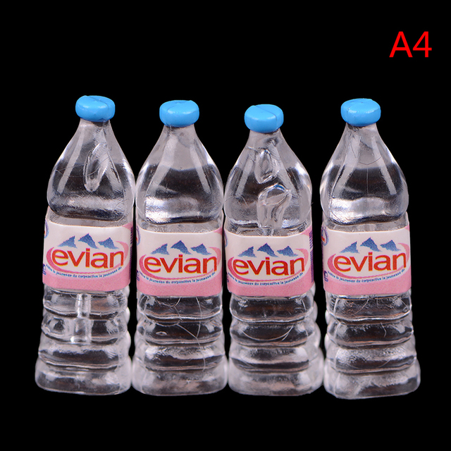 Domek dla lalek 1:6 i 1:12 z 4 sztukami Evian butelkowana woda mineralna, miniaturka lalka oraz akcesoria do kuchni i salonu - Wianko - 24