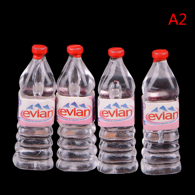 Domek dla lalek 1:6 i 1:12 z 4 sztukami Evian butelkowana woda mineralna, miniaturka lalka oraz akcesoria do kuchni i salonu - Wianko - 22